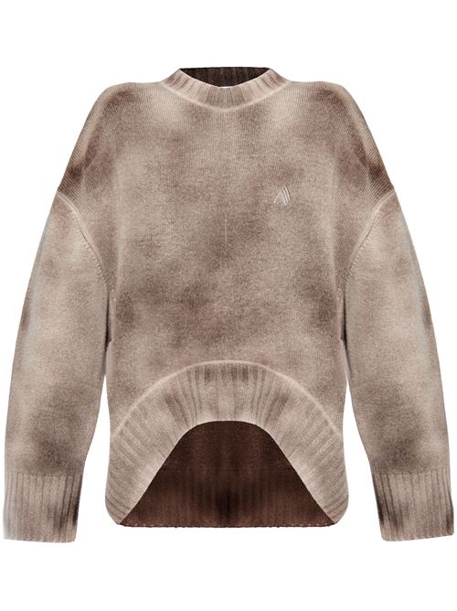 Camel laminated sweatshirt THE ATTICO | 250WCK00107215